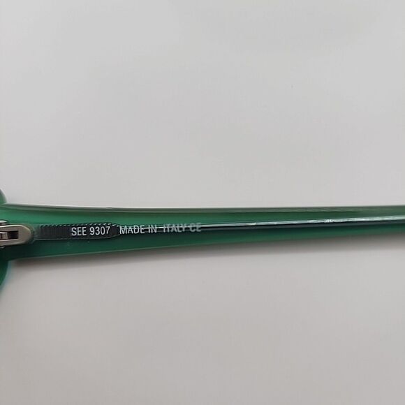 See 9307 Eyeglass Frame Brown Green 43-15 135 286 Petite Italy Plastic Rectangle - Picture 3 of 6